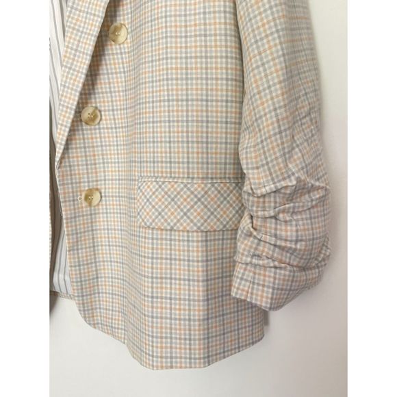 1. STATE Plaid Checkered Blazer Jacket Business Career Neutral Size XL NEW D10 - Picture 7 of 16